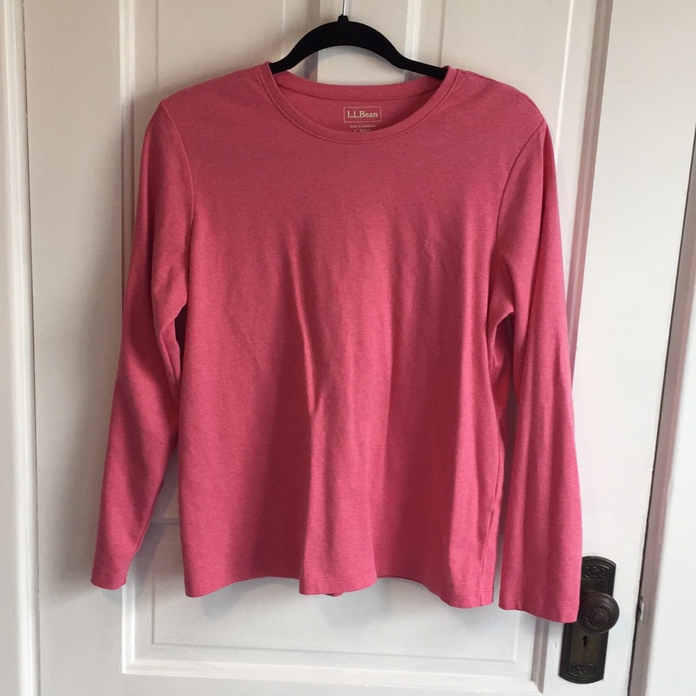 L.L. Bean Pink Long sleeve t